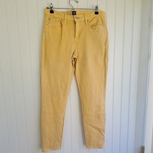 Gap Yellow Denim Always Skinny Jeans